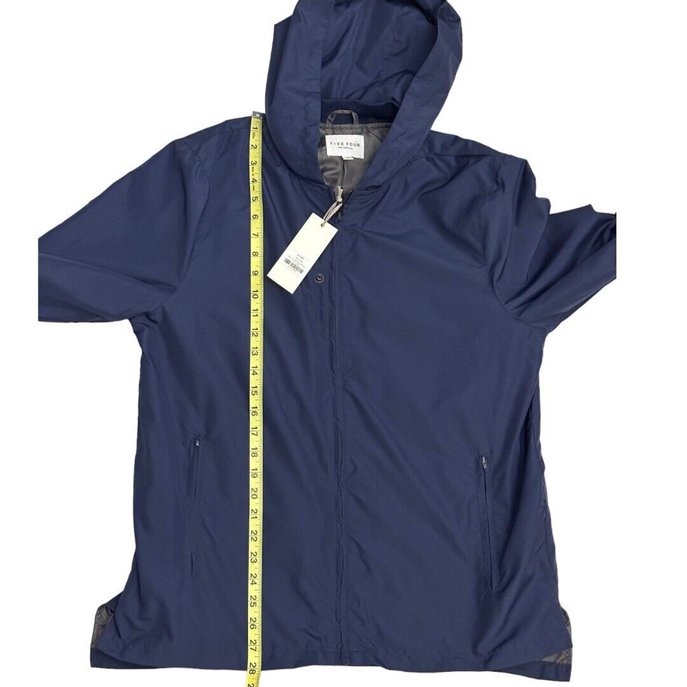 Five Four Los Angeles Men’s Slater Navy Hooded Windbreaker sz MED NWT - Picture 11 of 11